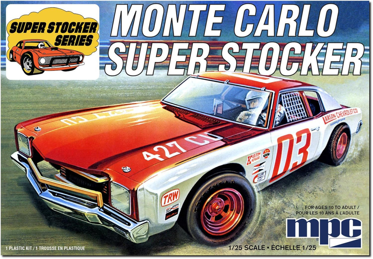 Platz MPC 1/25 Chevrolet Monte Carlo 1971 Super Stock Car Plastic Model MPC962 (Automotive)