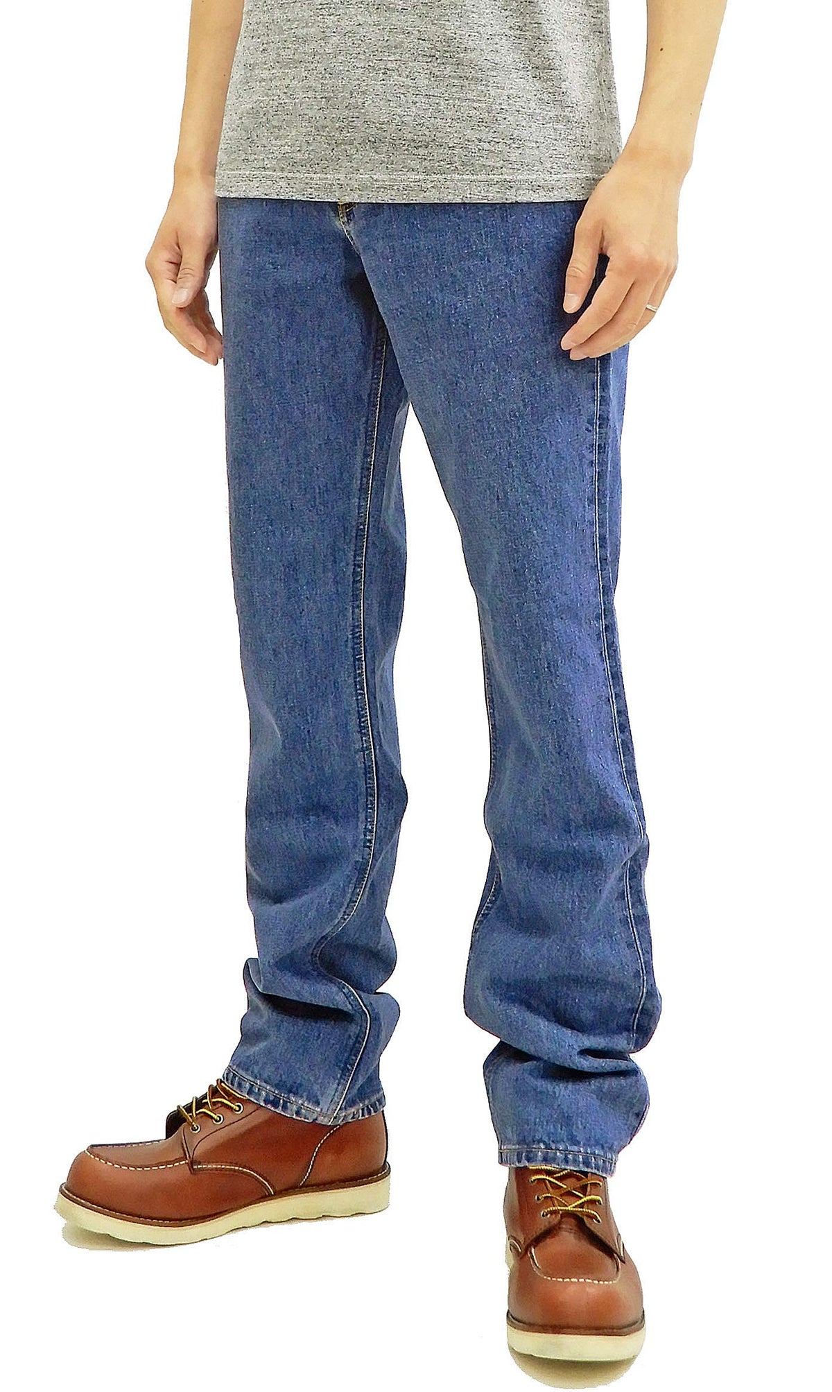 LEE Jeans 201 Men's 13.5 Oz Japanese Denim Slim-Regular Fit Zipper Fly 02010-197 Light Blue Tagged Size Japan 28