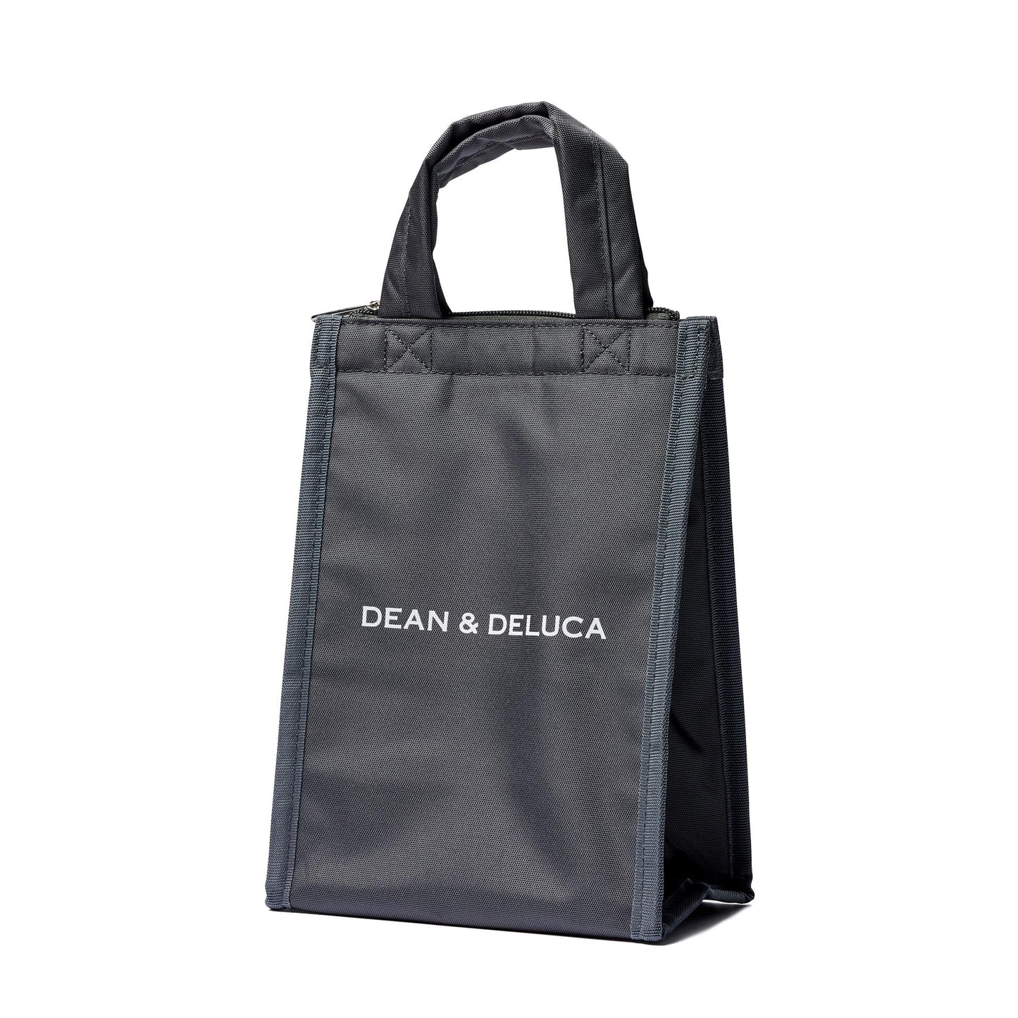 DEAN & DELUCA Cooler Bag, Gray, S, Cooler Bag, Zippered, Compact, Lunch Bag