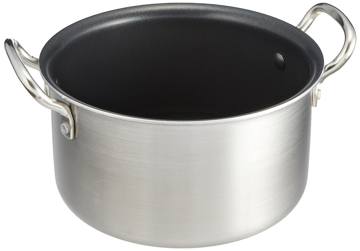 Endoshoji TKG AHVF602 IH Select Half Size Pot, Commercial Use, 7.9 inches (20 cm), 2 Layers, Induction Compatible,