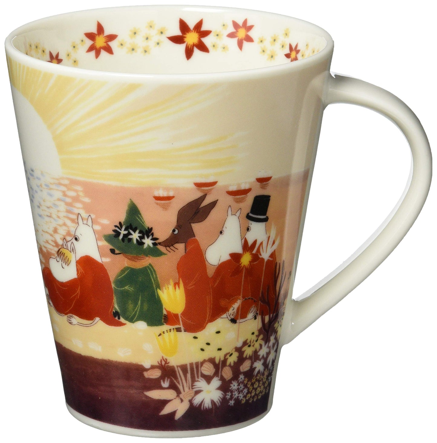 Yamaka Shoten MM3202-35 Luonto Big Mug, Large, Sunset, Approx. 16.9 fl oz (500 ml), Microwave Safe, Moomin Goods, Scandinavian, Mother's Day Gift, Tableware, Wedding Gift, Made in Japan