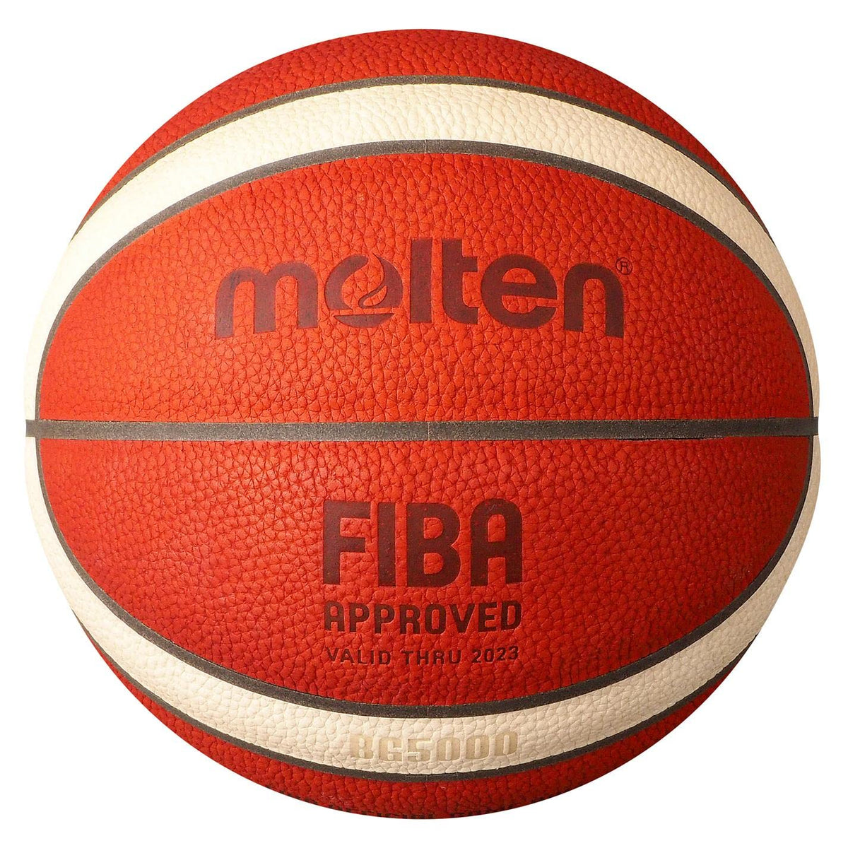 Molten BG5000 FIBA Approved Game Ball, Orange/Tan, Size 7