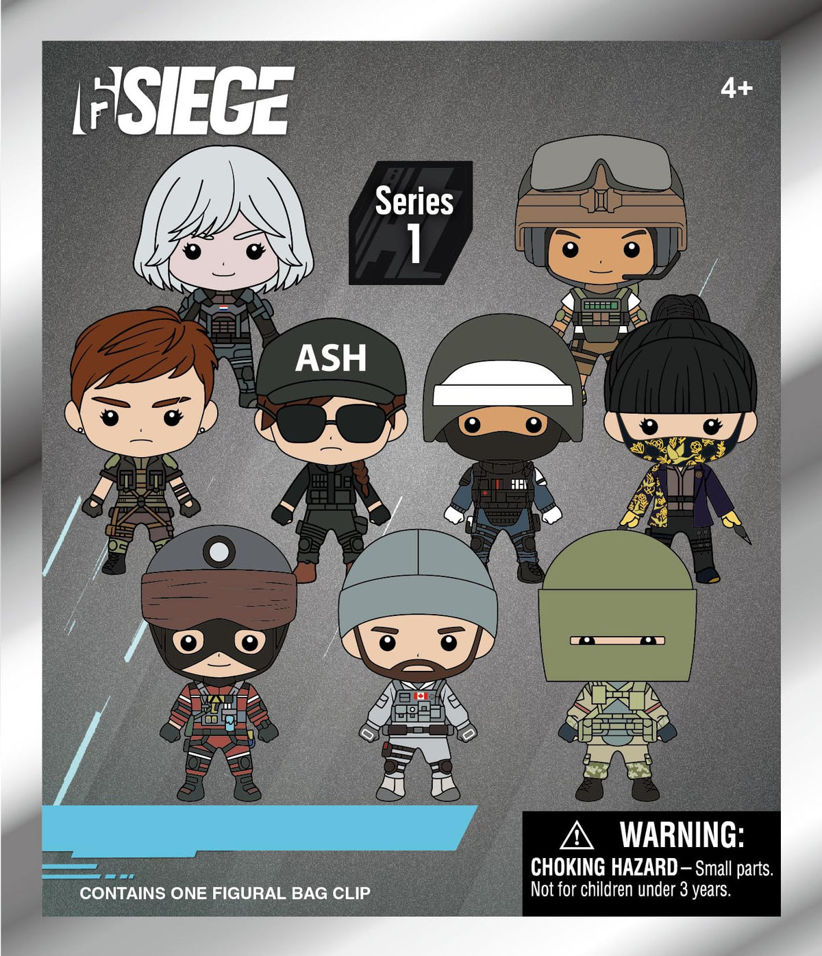 Rainbow Six Siege Series 1 – 5" Collectible Bag Clip – Blind Bag (ONE Random Figure) – Video Game Character Keychain/Backpack Accessory | Official Licensed Merchandise
