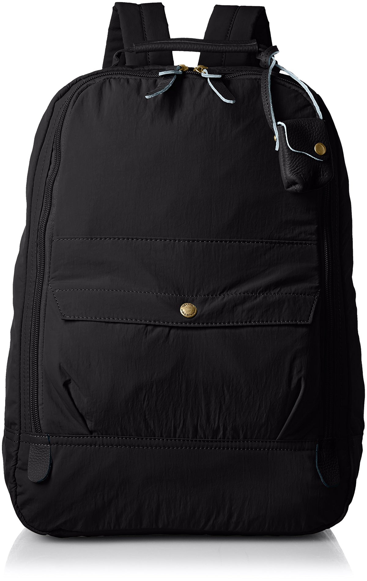 Tora Women's Backpack, Washed Nylon/Cow Leather, Black