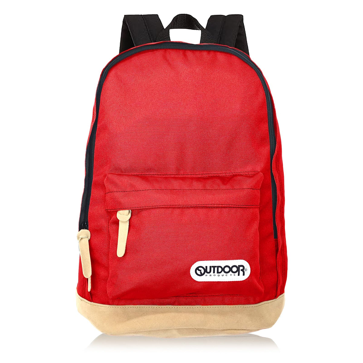 Outdoor Products Classic Nylon Backpack, A4 Storage, PC Storage, Large Capacity, 6.8 gal (22 L), 10.Red, One Size