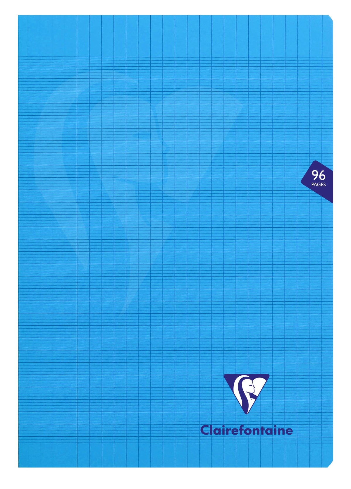 Clairefontaine 323161C A Blue Mimesys Stapled Notebook - A4 21x29.7 cm - 96 Seyes Ruled Pages - White Paper 90 g - Polypro Cover