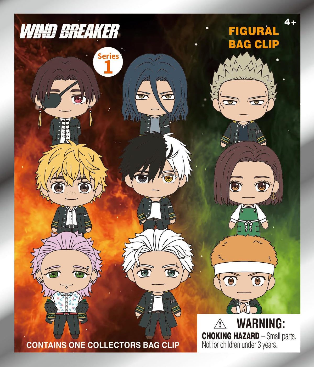 Windbreaker Series 1 – 5" Collectible Bag Clip – Blind Bag (ONE Random Figure) – Anime Character Keychain/Backpack Accessory | Official Licensed Merchandise