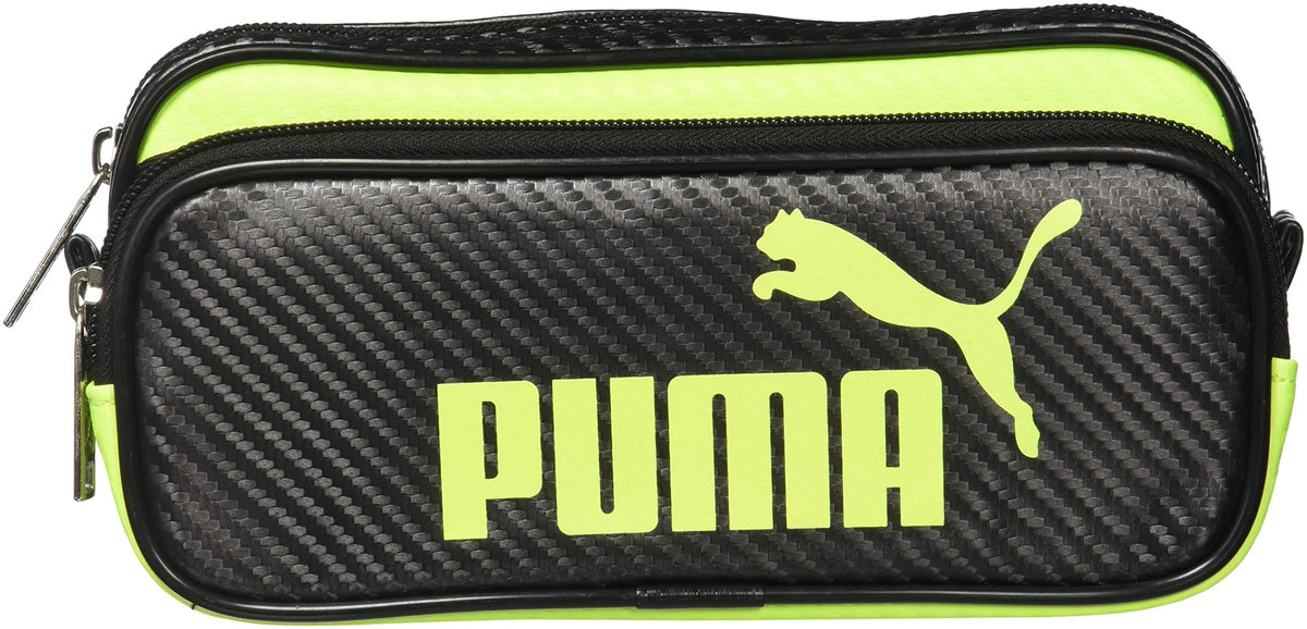 Kutsuwa 787PMBY Puma Pen Case, Color Carbon Pen Case, Black x Fluorescent Yellow