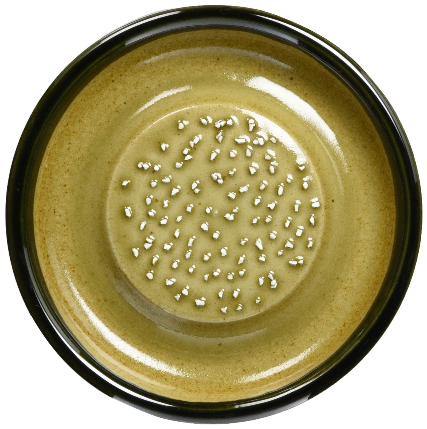 Motoshige Pottery Iwami Pottery Grater for Condiment Dish, Not Scratch Tables, Silicone, Bottom (Diameter Approx. 3.9 inches (10 cm), Anti-Slip, Oribe Motoshige Grater, Made in Japan