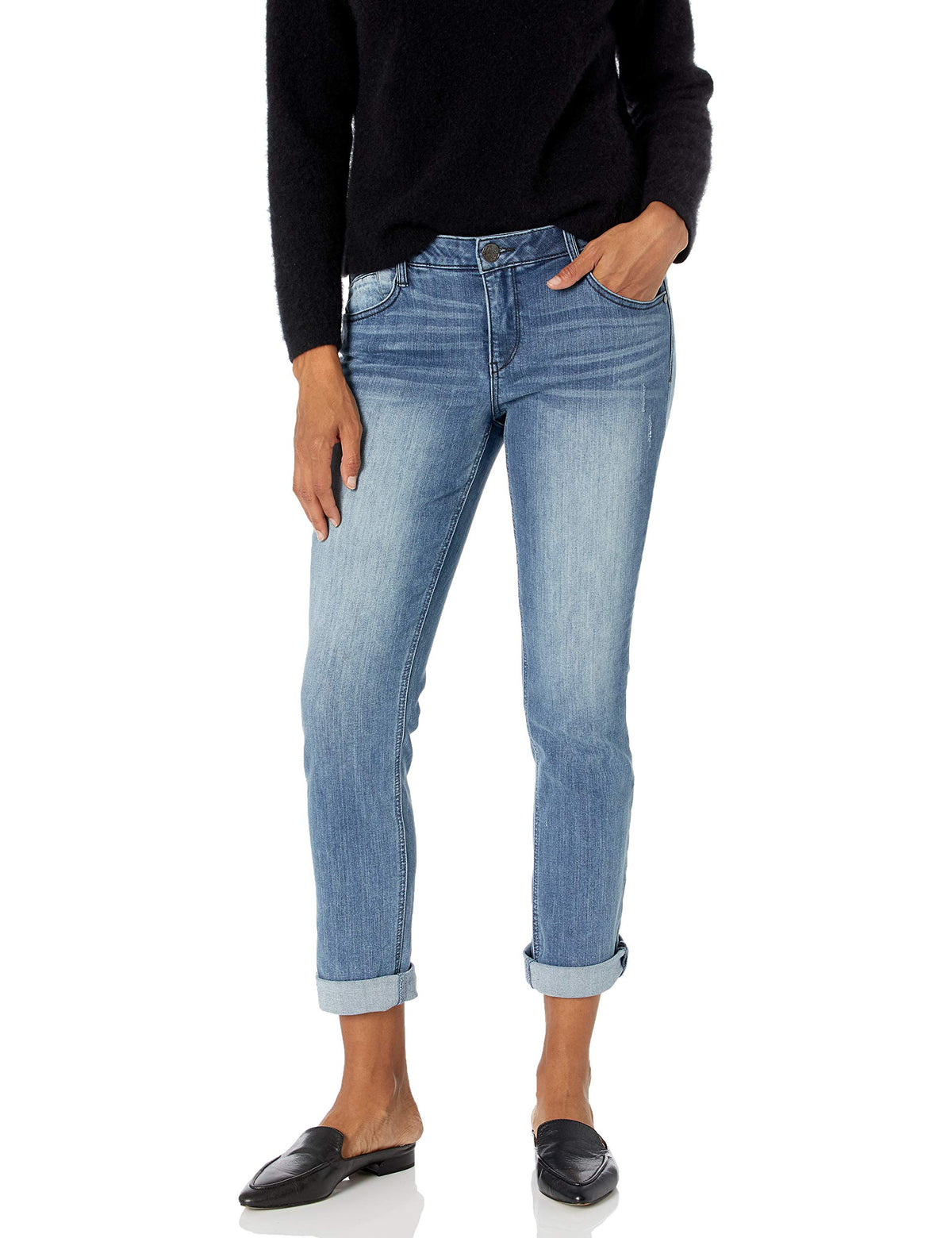 Democracy Women's Ab Solution Girlfriend Jean Blue