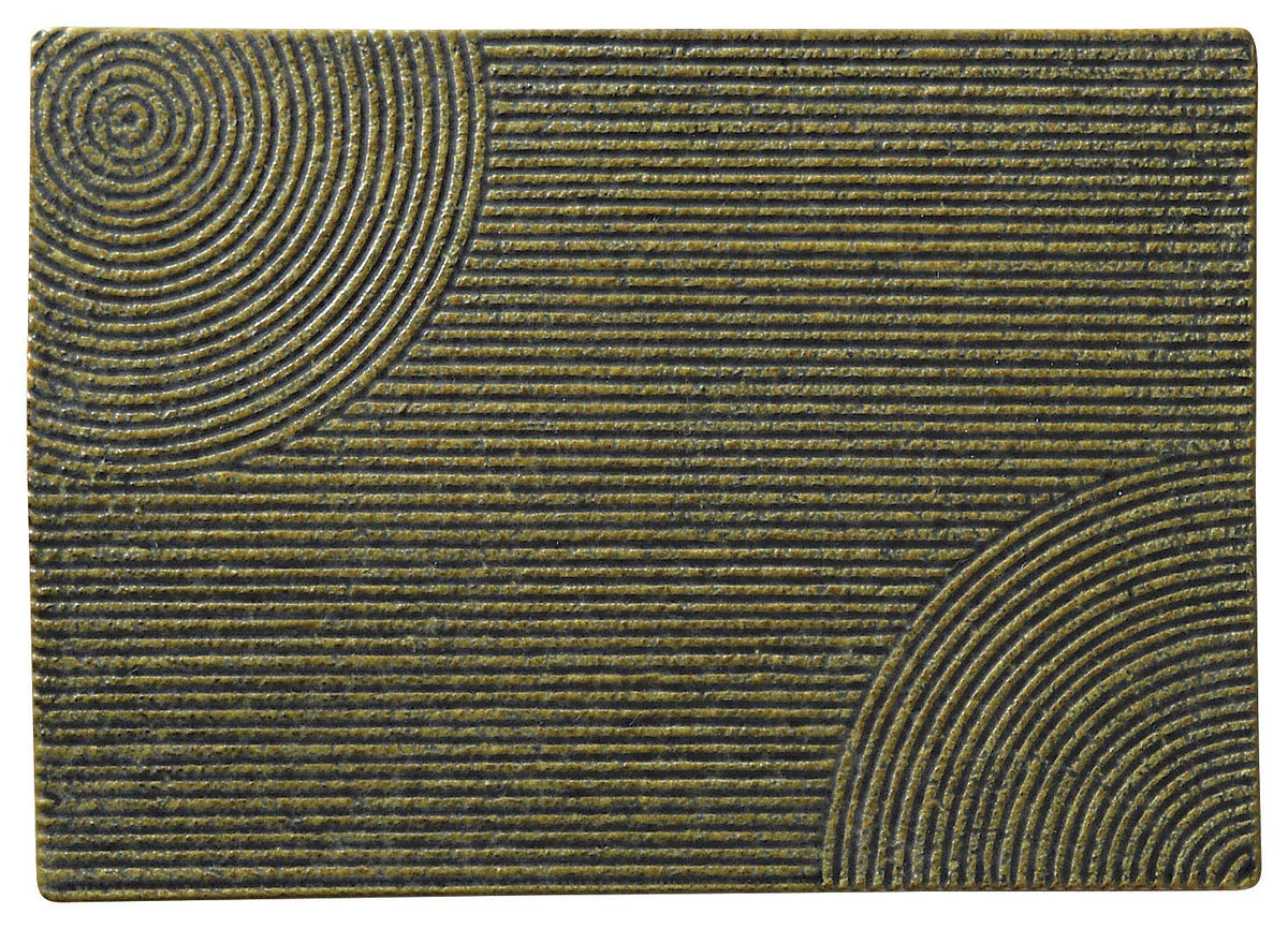 まるか光洋 Koyo Maruka 53772002 Long Plate, Moss Sansui, Long Diameter 11.4 x Short Diameter 7.9 x Height 0.3 inches (28.8 x 20 x 0.9 cm), Commercial Use