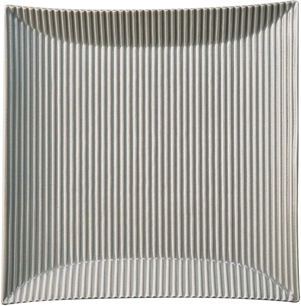 Gray Matte Moderato Square Plate L 9.8 x 1.2 x 9.4 inches (25 x 3 x 24 cm) 1935-10