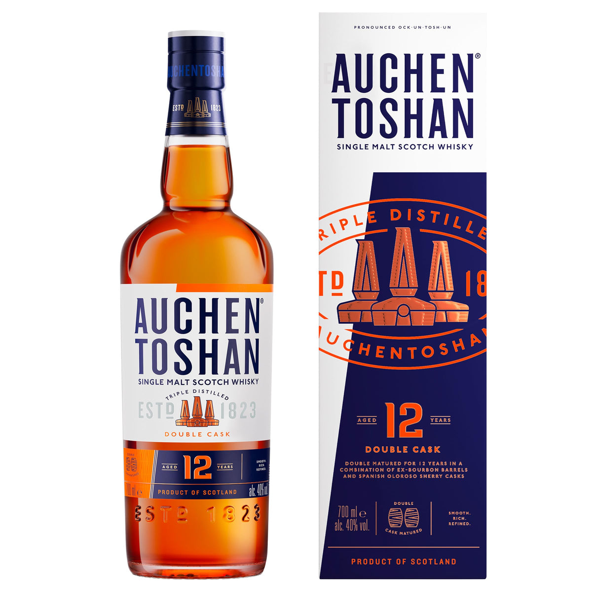 Auchentoshan 12 Year Old Single Malt Scotch Whisky 70 cl