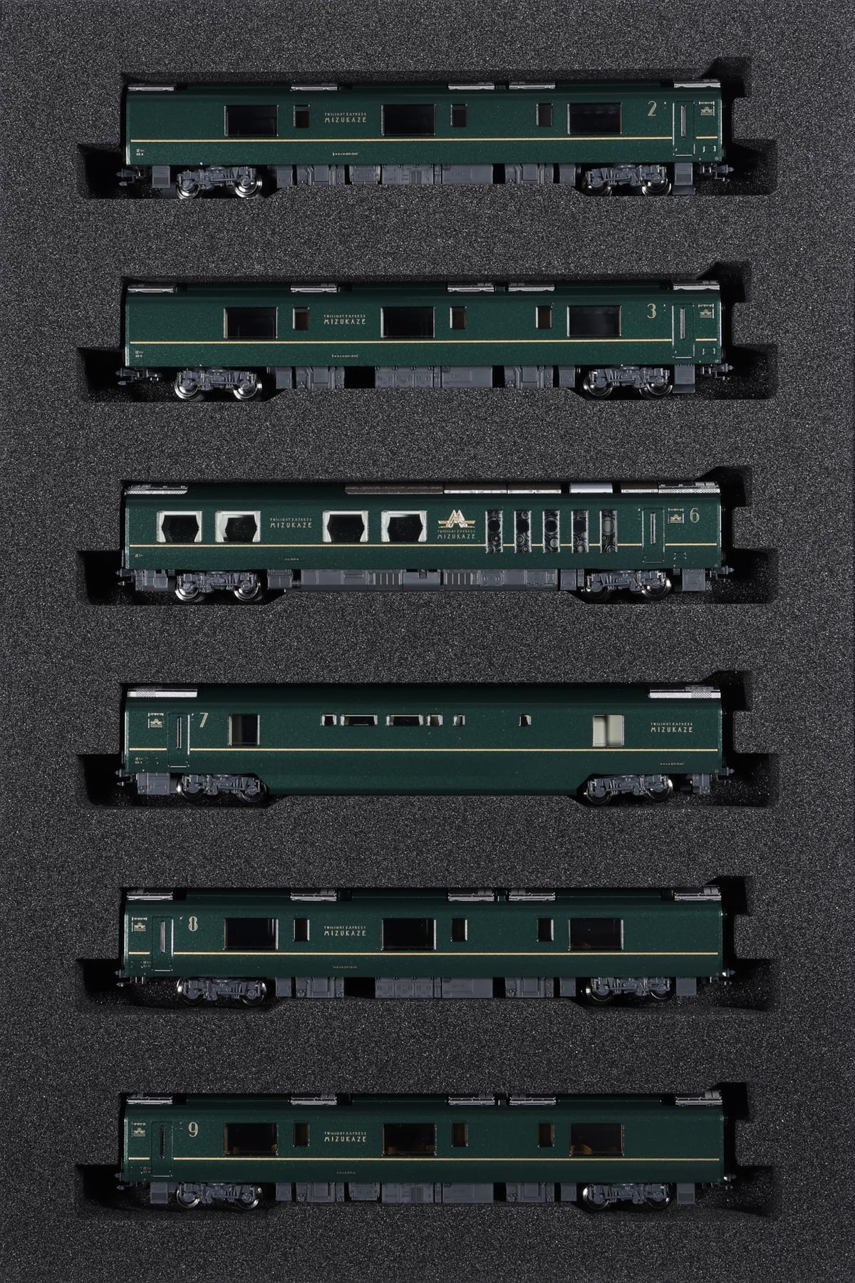 KATO 10-1966 N Gauge 87 Series Twilight Express Zuikaze 6-Car Extension Set Railway Model Diesel Car