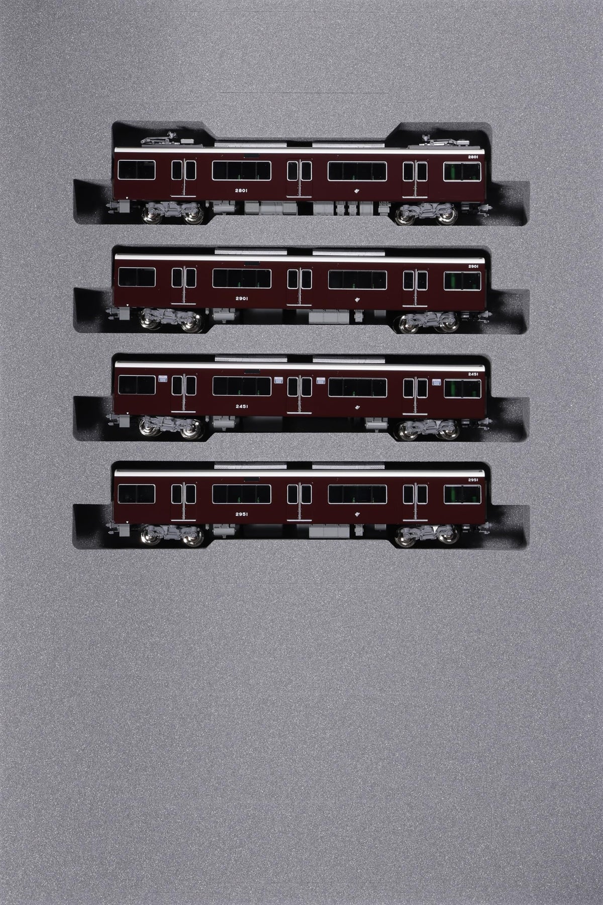 KATO 10-2032 N Gauge Hankyu Railway 2300 Series Kyoto Line Extension Set, 4-Car Model Train