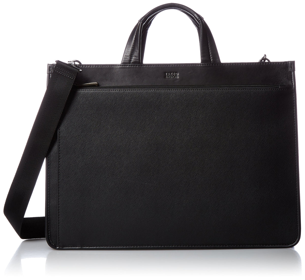 Takeo Kikuchi 271502 Men's Business Bag, Full Open Navi Bag, Black