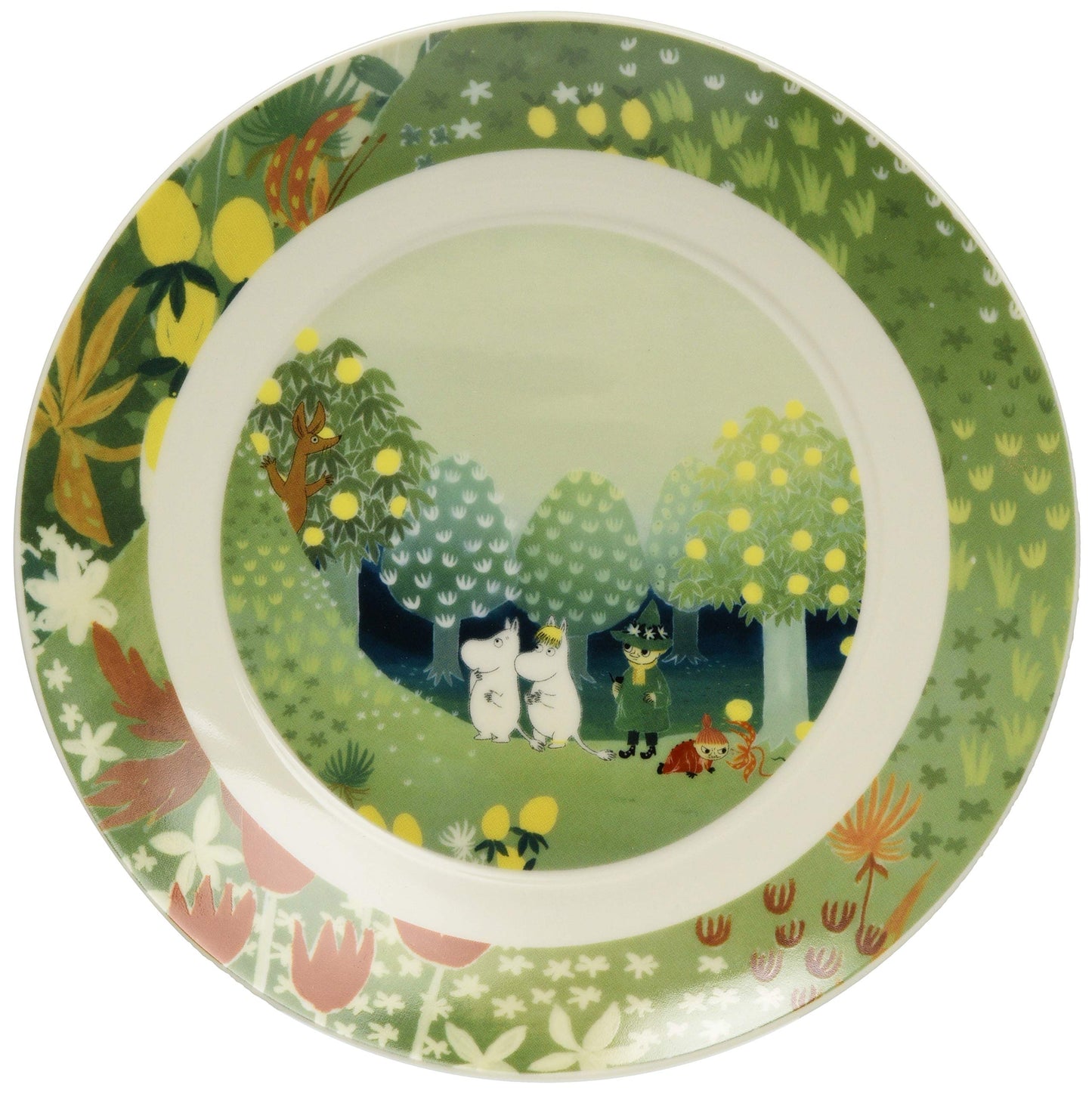 Yamaka Shoten MM3201-330 Luonto Plate, 7.7 inches (19.5 cm), Hill, Microwave Safe, Moomin Goods, Scandinavian, Mother's Day, Gift, Tableware, Gift, Wedding Gift, Made in Japan