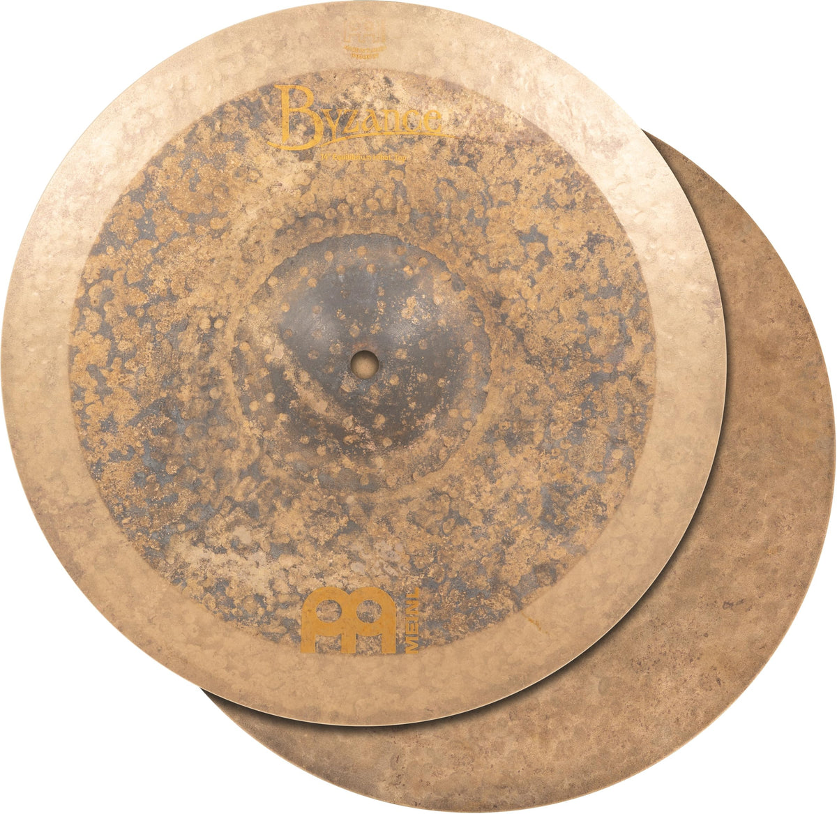 Meinl Cymbals Byzance 14" Vintage Equilibrium Hihats, Pair, Matt Garstka Signature — MADE IN TURKEY — Hand Hammered B20 Bronze, 2-YEAR WARRANTY, B14EQH