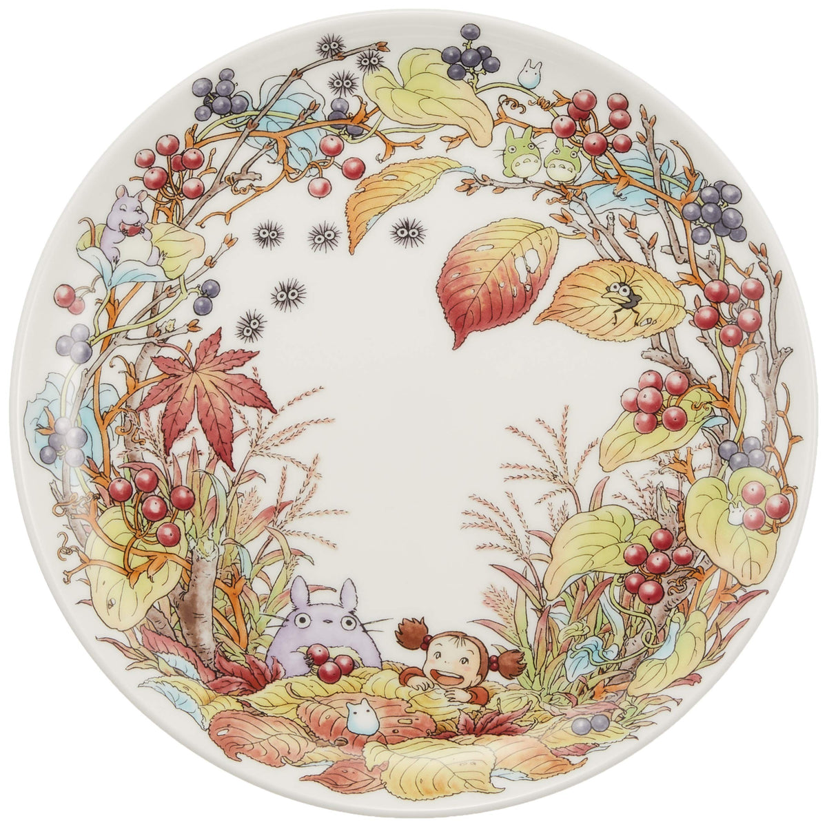 Noritake T50116A/4660-6 My Neighbor Totoro Plate 9.1 inches (23 cm), Chicken Thorns, Microwave Safe, 1 Piece
