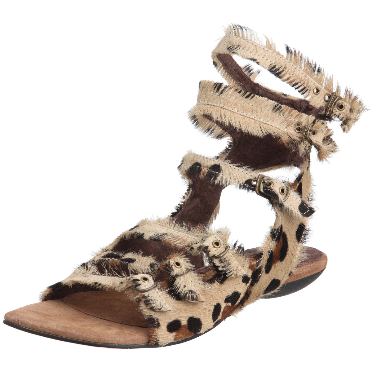 Irregular Choice STRAP ATTACK 3800-01, LEOPARD PONY, 26.0 cm