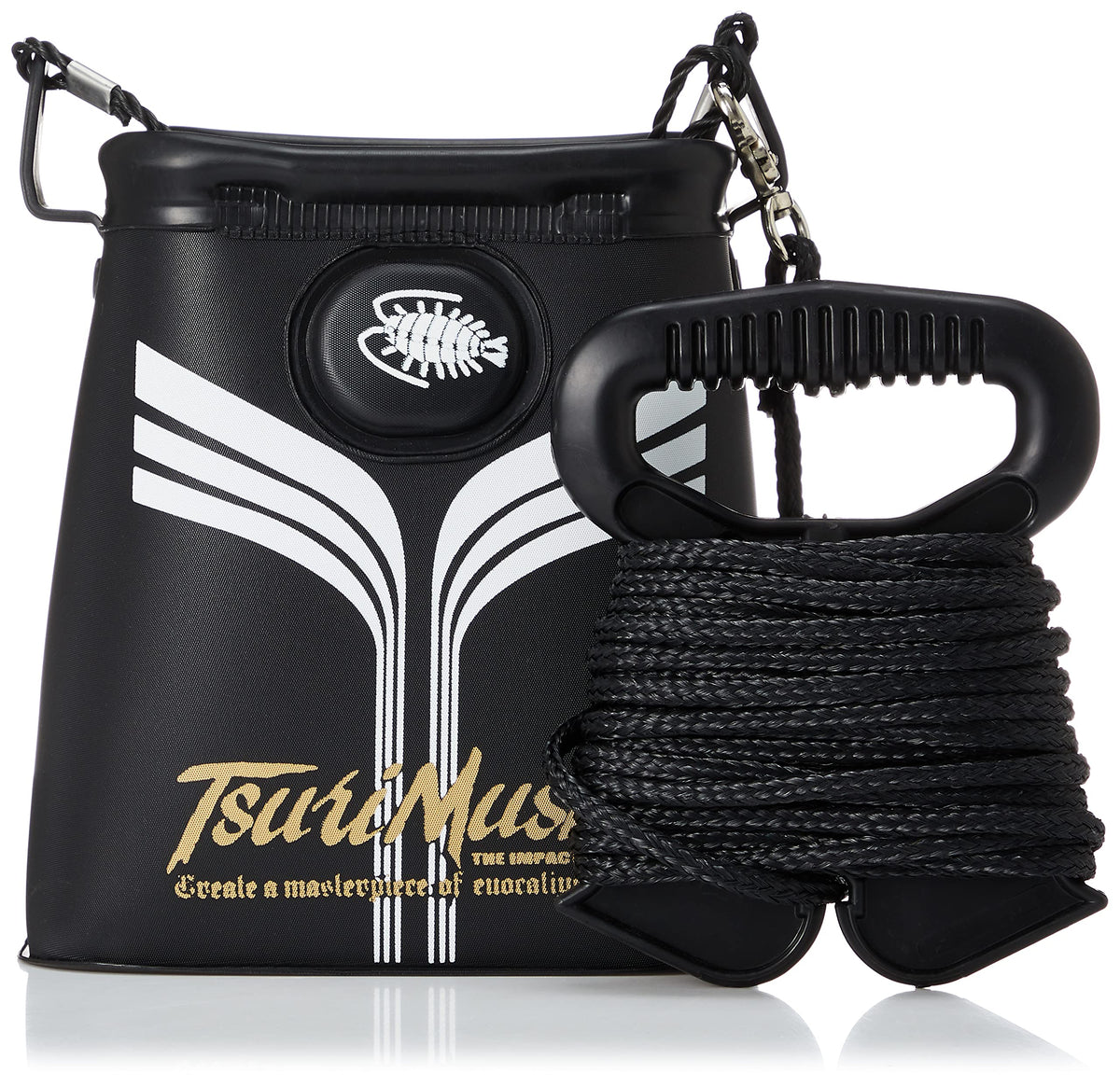 Team Tsurimusha Water Pump Bucket, M, Black