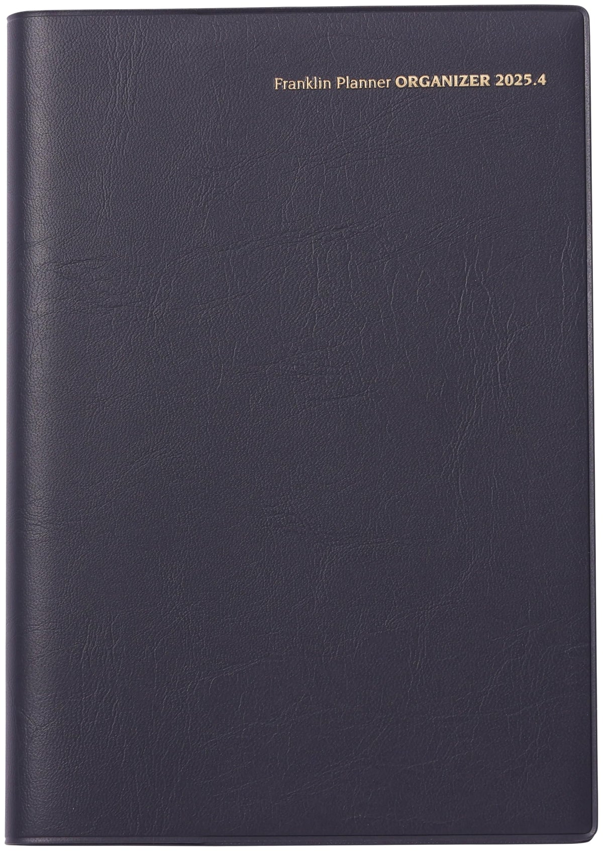 Franklin Planner Organizer, One Page Per Day PVC, Begins April 2025, B6, Black 86490