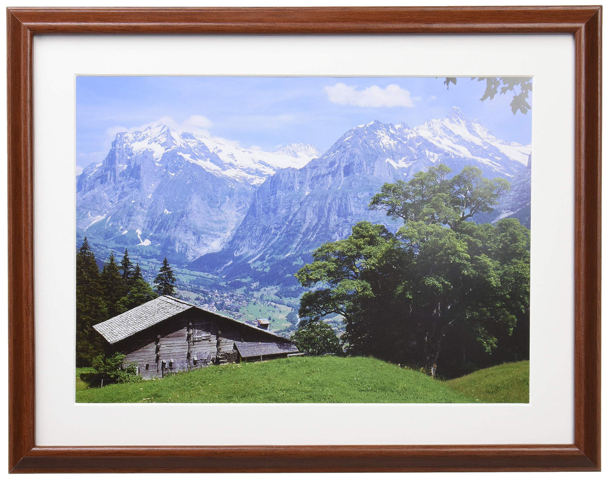 KING 815668 Wooden Picture Frame, Brown, A4