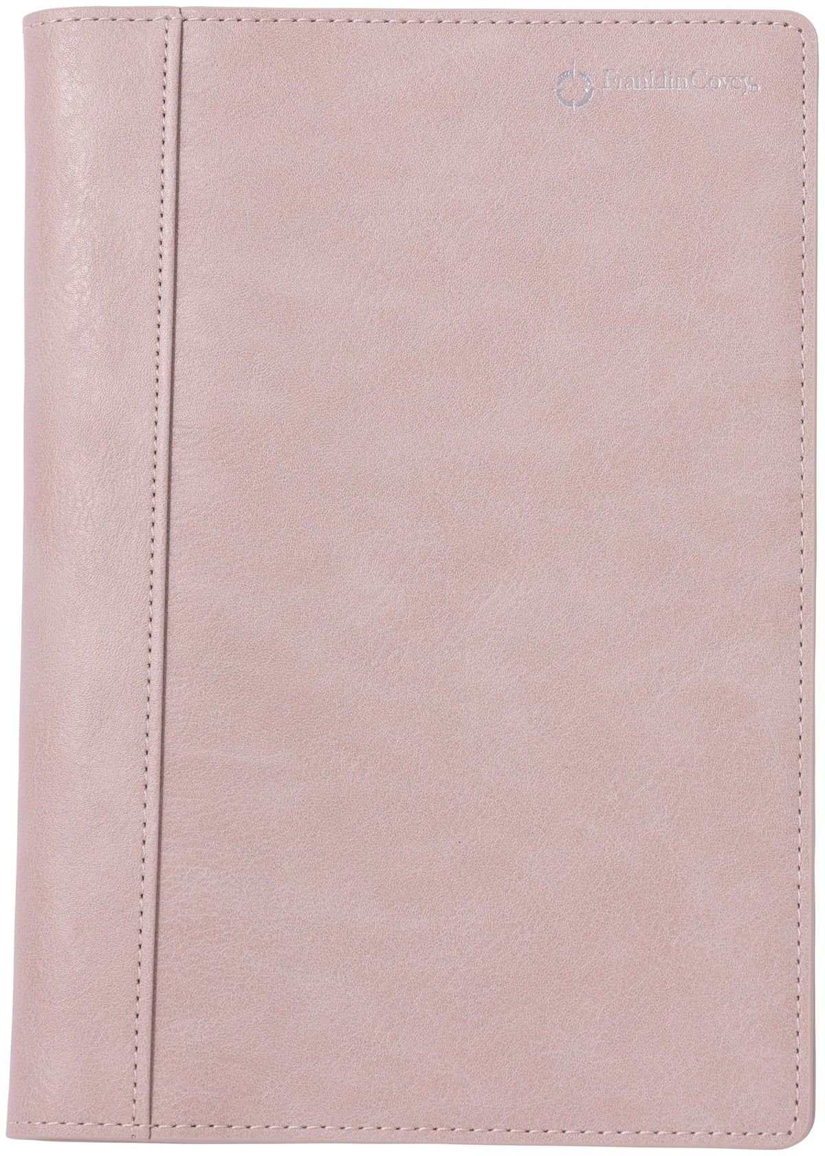 Franklin Planner Organizer, One Page Per Day PU Faux Leather Begins April 2025 B6 Greige 86486