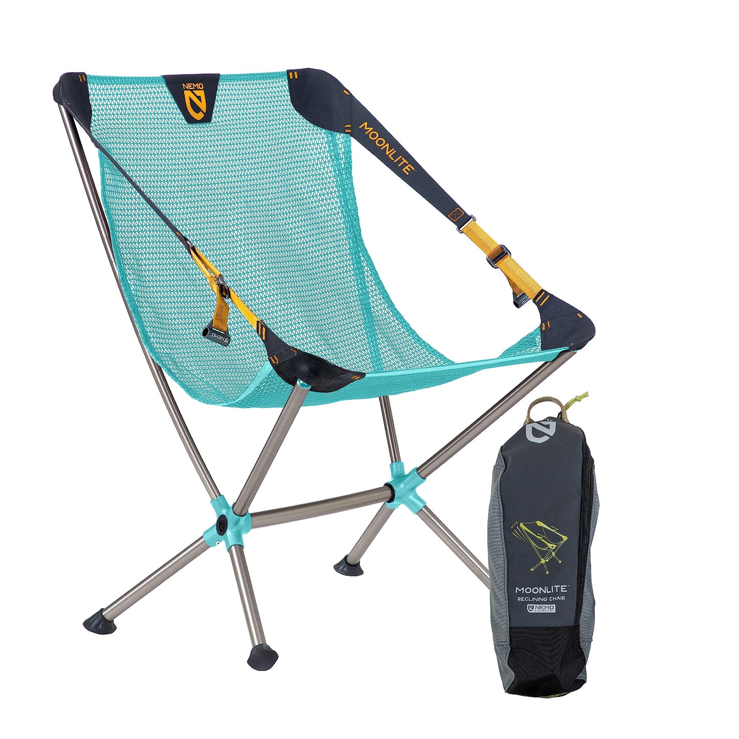 Nemo Moonlite Reclining Camp Chair - Hazy Aqua