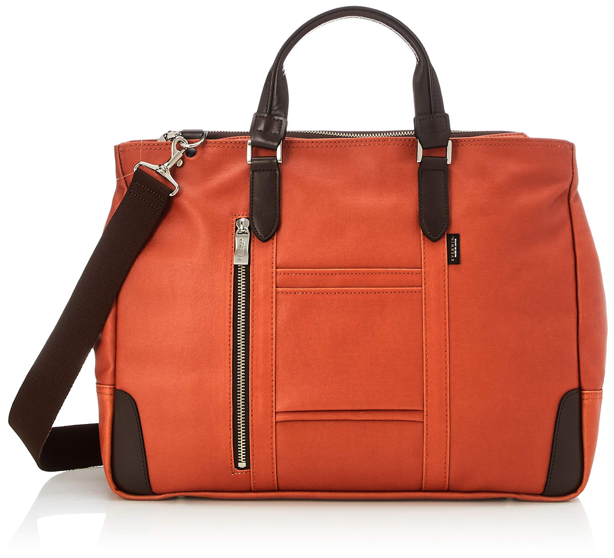 Everwin 21598 Business Bag, Water Repellent, Can Store A4 Size, Orange, Made in Japan