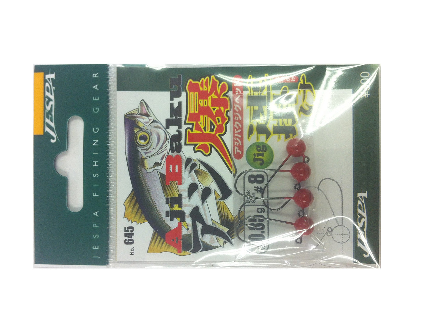 YARIE 645 Horse Mackerel Explosion Jig Head, 0.03 oz (0.85 g), Red