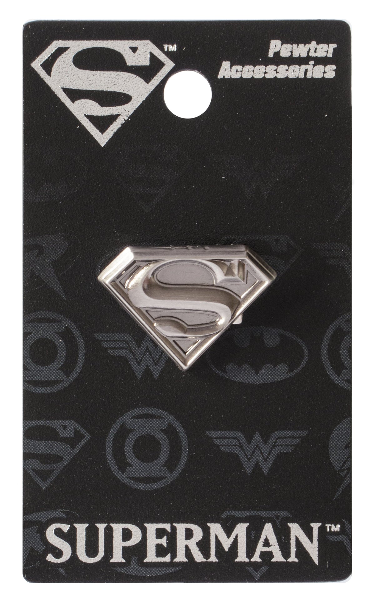 DC Superman Logo Pewter Lapel Pin