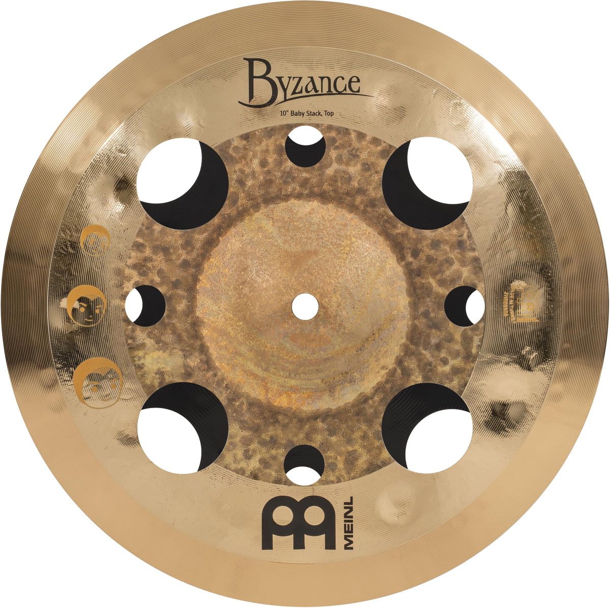Meinl Cymbals Byzance/Classics Custom Luke Holland Artist Concept Model Baby Stack, 10"/12" — 2-YEAR WARRANTY