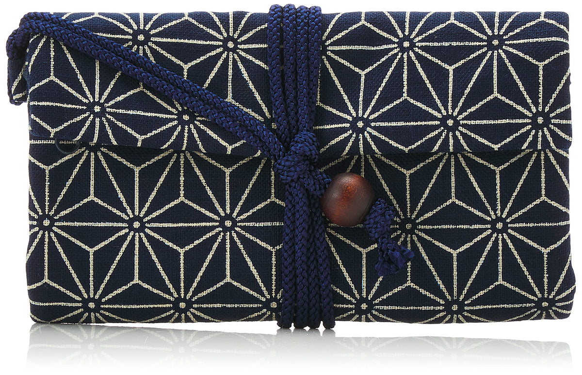 Maruzen Road Wallet, Hemp Leaves, 6.9 x 0.4 x 3.7 inches (17.5 x 1 x 9.5 cm)