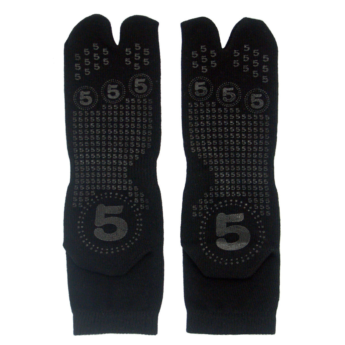 Japanese Black Tabi Ninja Slip Proof Socks - For Adult & Kids' Shoes & Sandals (Black, Adult-L US (10~12)/ EU (43~45))