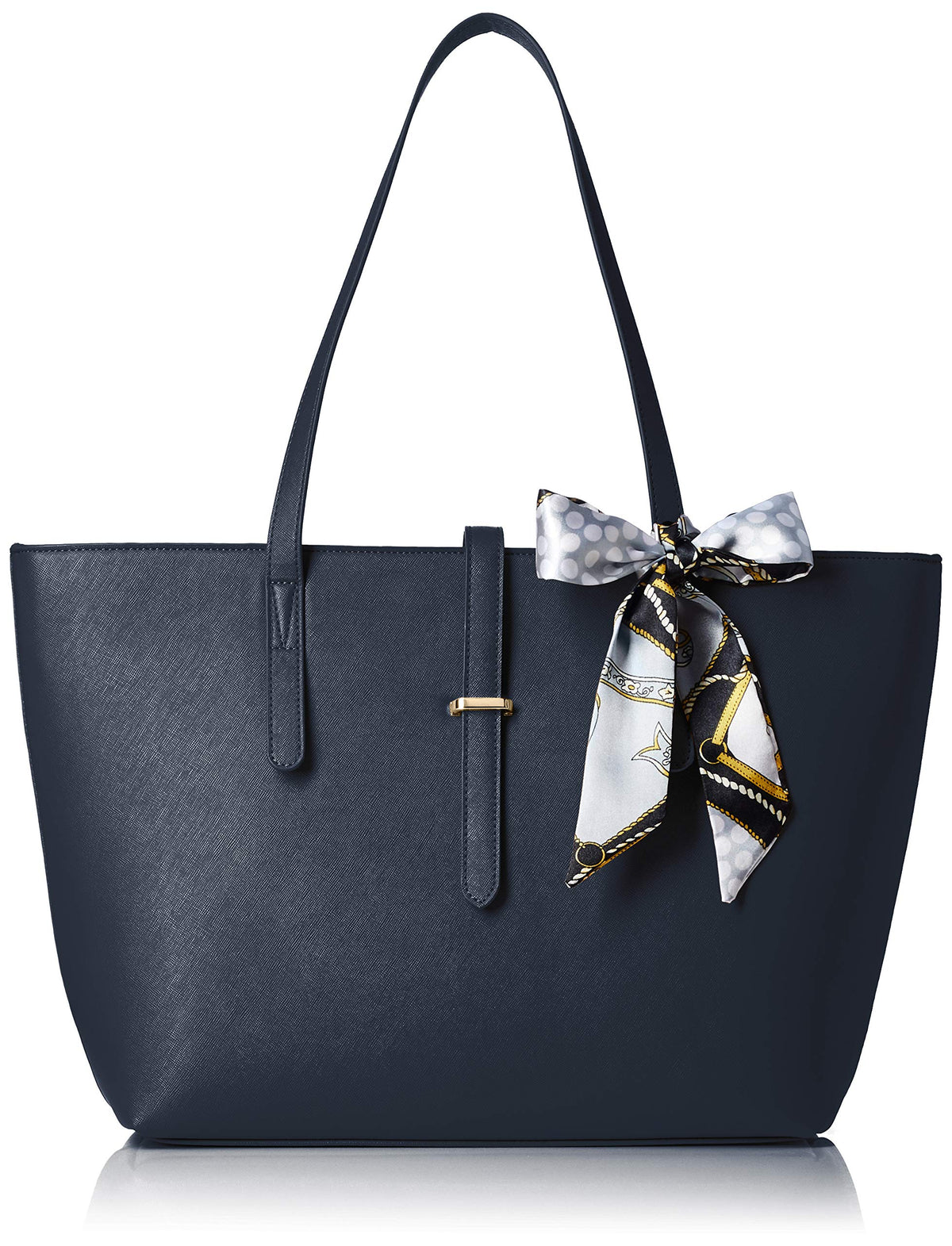 E.L.A(イーエルエー) EL ELA-AZ004 Women's Tote Bag, Business, Formal, A4 Compatible, Large Capacity, NVY