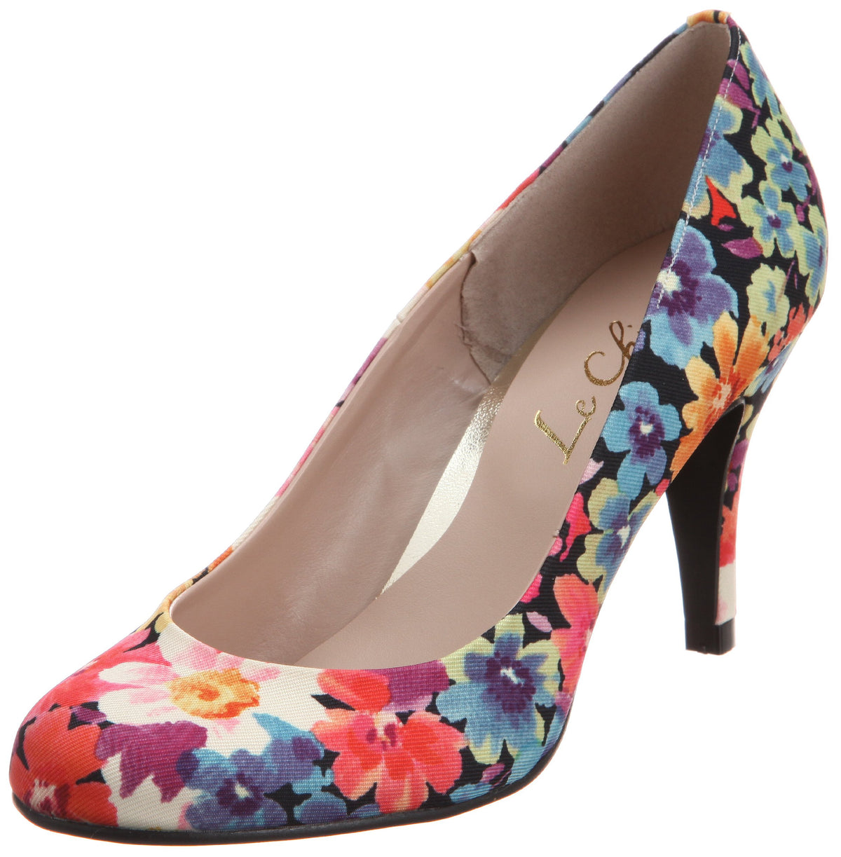 Le Chione(ルキオネ) Women's Pumps, OR Flower, 23.5 cm