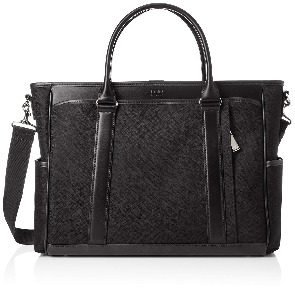 Takeo Kikuchi 725512 Men's Tote Bag, Horizontal Type, Black