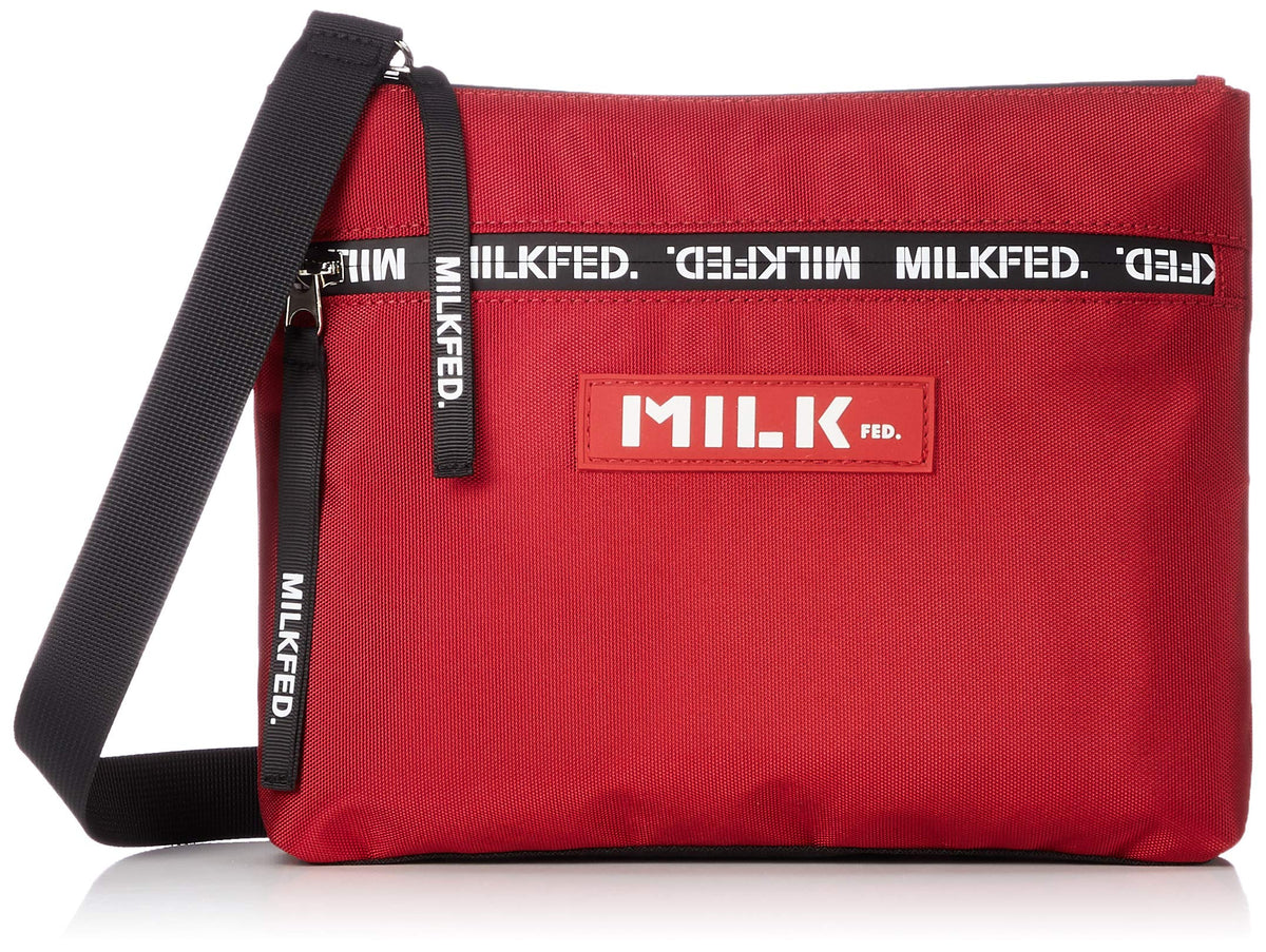 Milkfed 03194044 Line Logo Sacoche, Red
