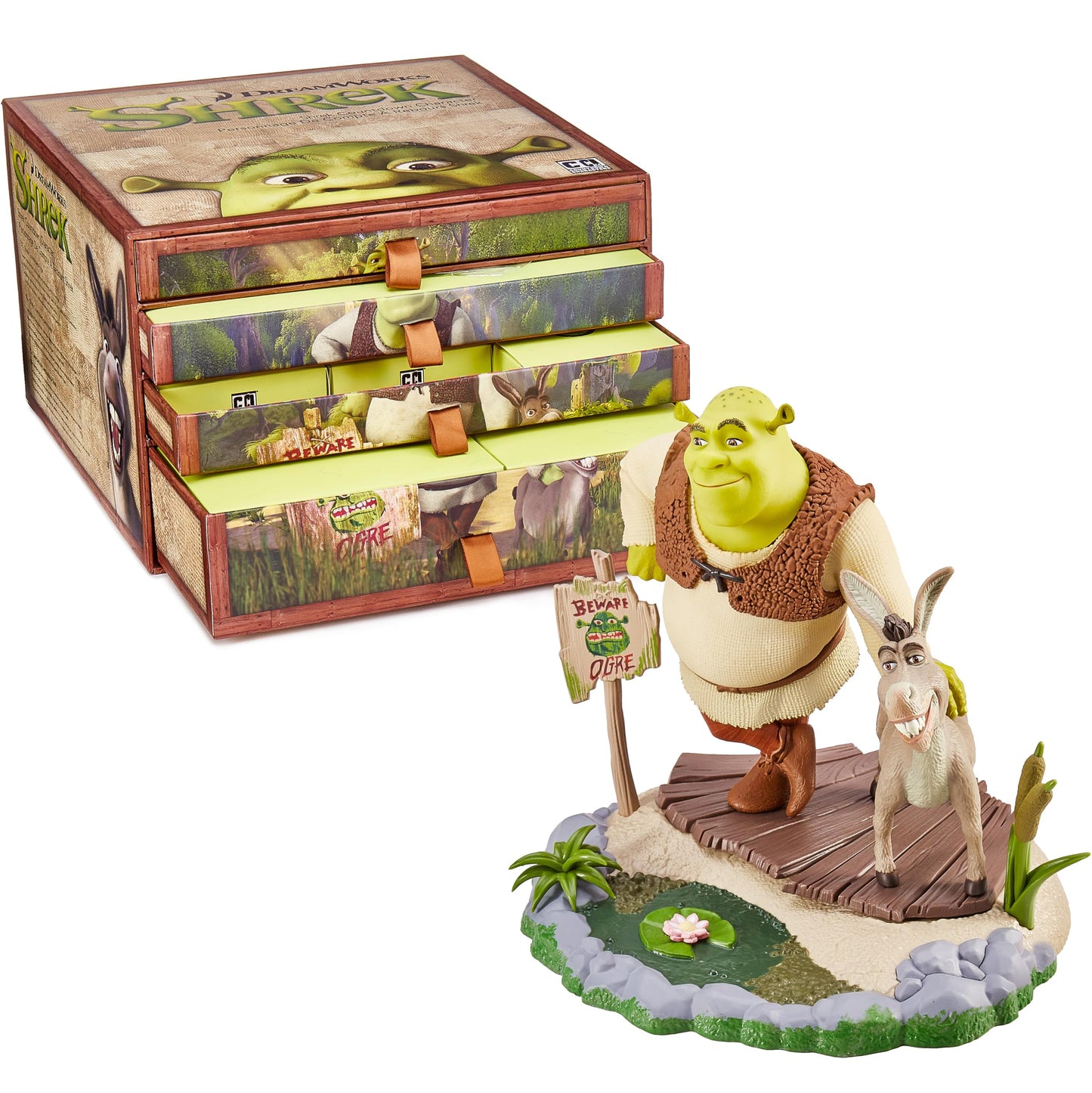 CC Countdown Characters 2024 Shrek Collectible Figure - Official Cartoon Merchandise - Buildable Advent Calendar Statue