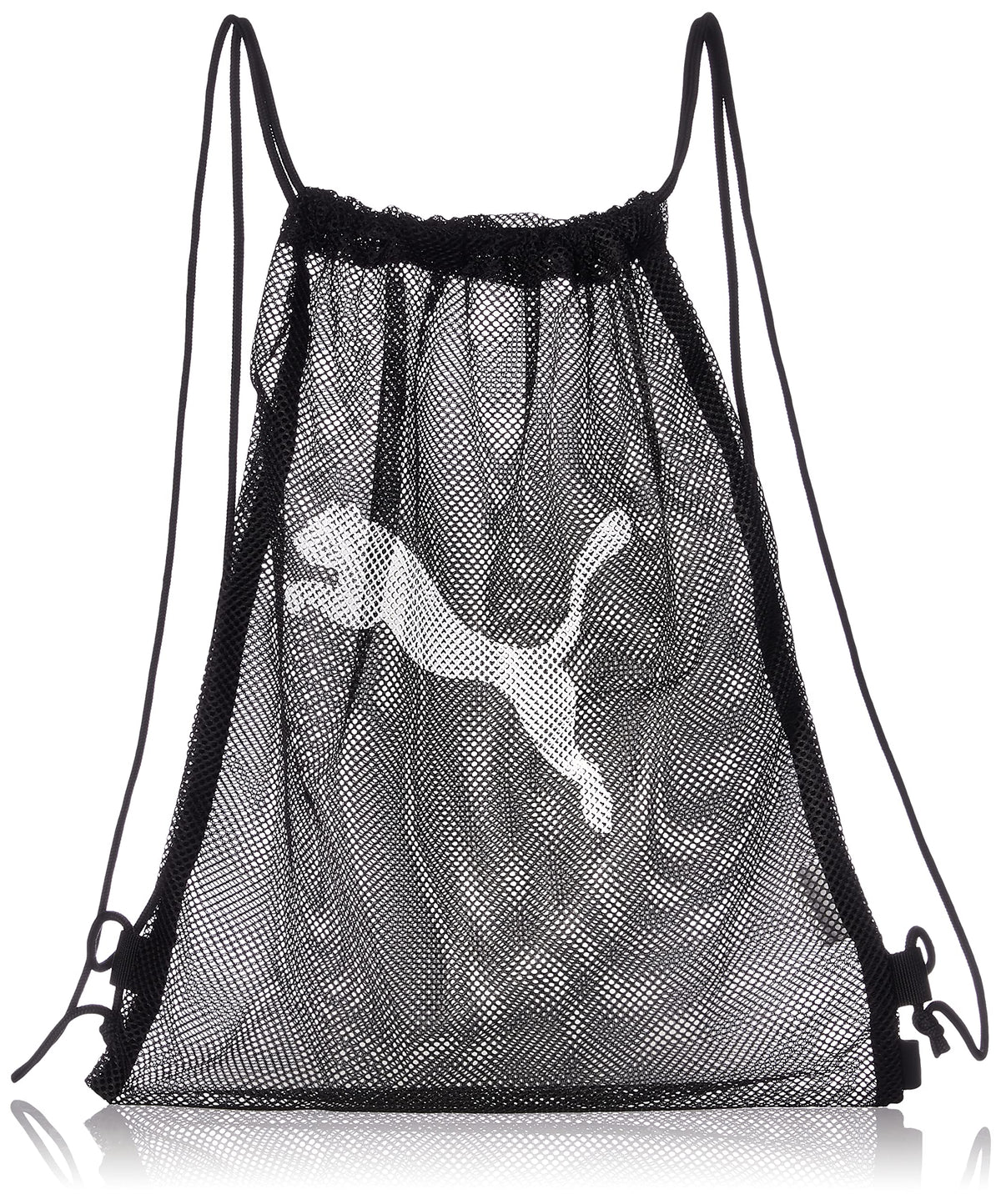 Puma 079268 Mesh Gym Bag, Spring and Summer 23 Color, Black, White (01)