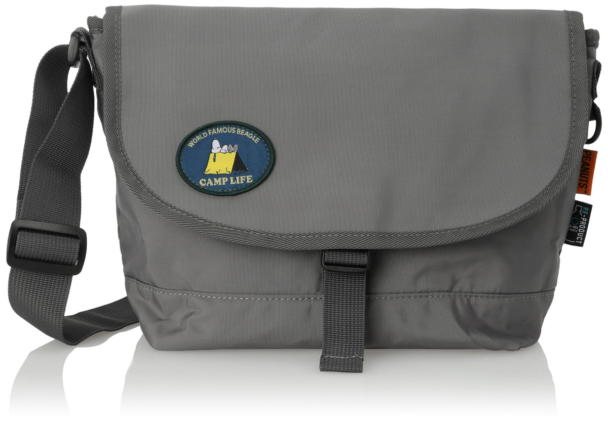 SNOOPY Messenger RE-PET GY Beagle Scout, Gray (SPZ-3247)
