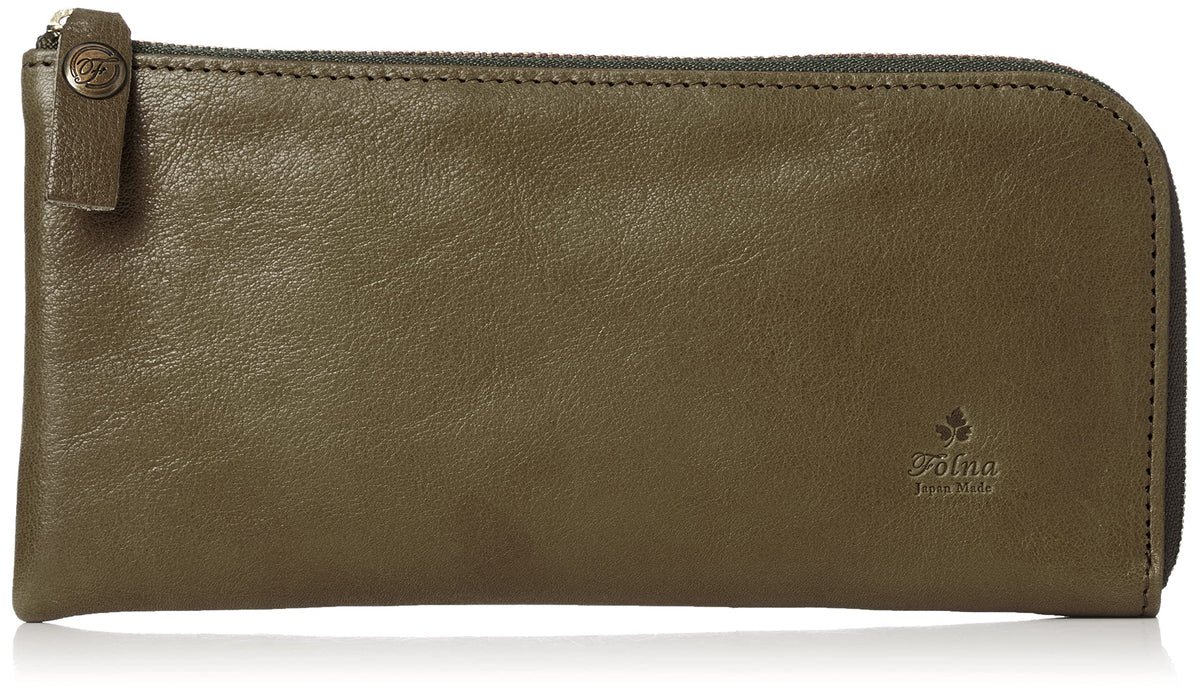 Forna Tochigi Leather Bill Holder, Green (60)