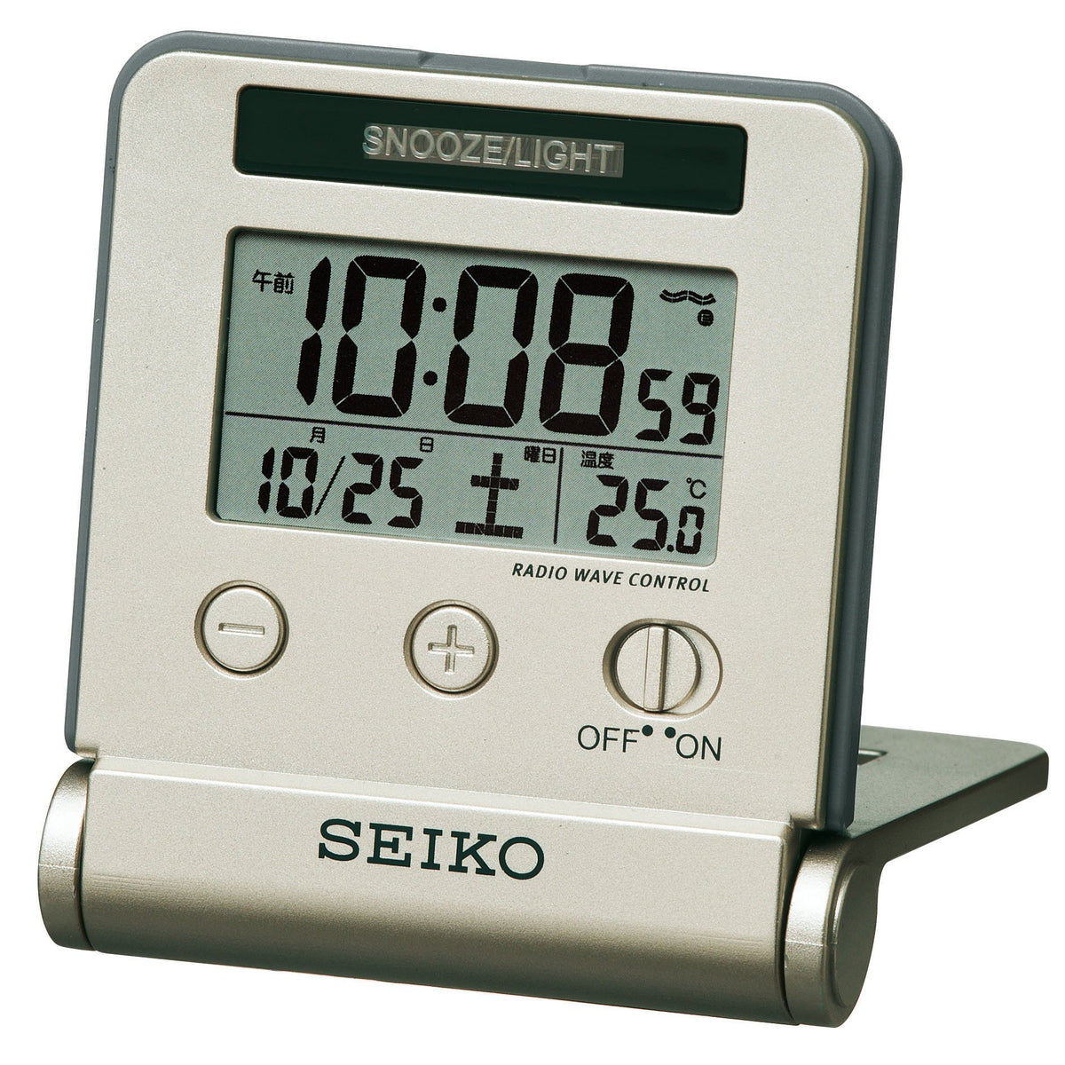 Seiko CLOCK clock night lights radio digital tiger Bella (LIGHTGOLD) SQ772G