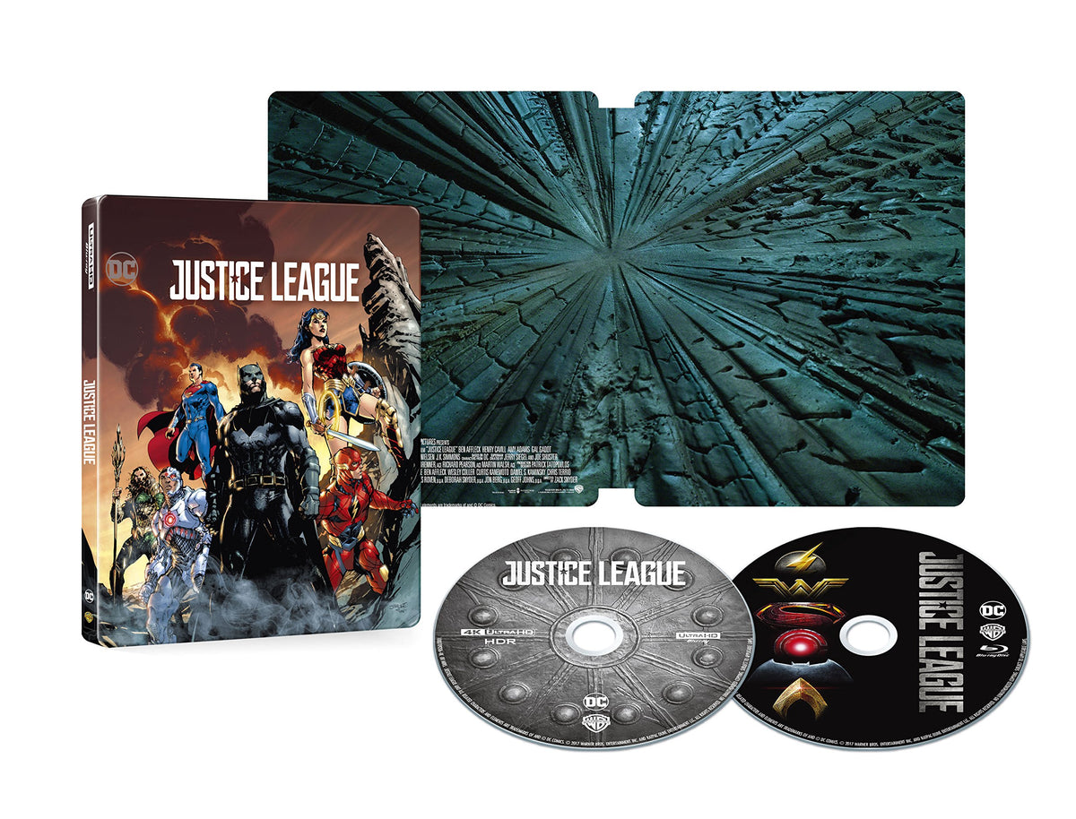 Justice League SteelBook Specs 4K Ultra HD and Blu-ray Set (Limited Production / 2-Disc Set) (Blu-ray)