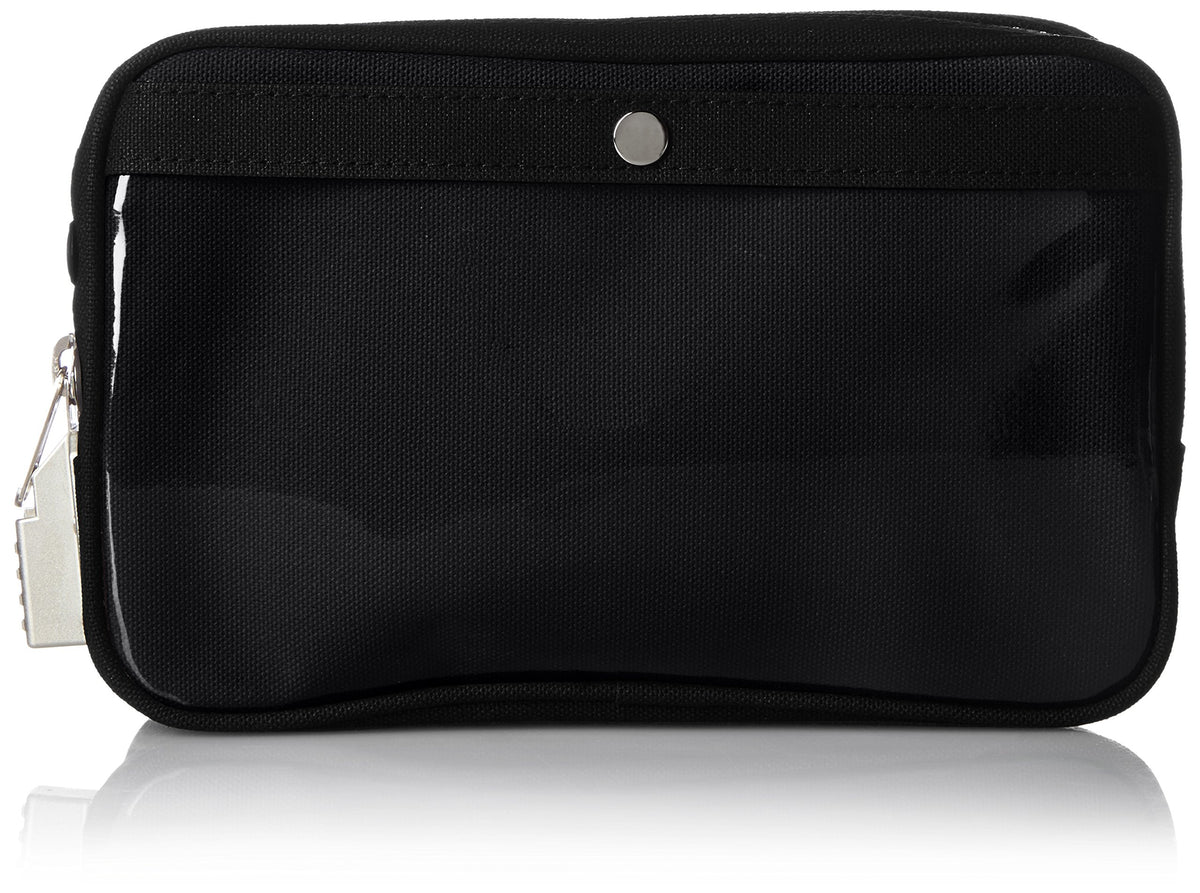 SANEI(サンエイ) Luggage Canvas Mailing Pouch (S) SED-1 Tablet Included, Red, Black (Black 19-3911tcx)
