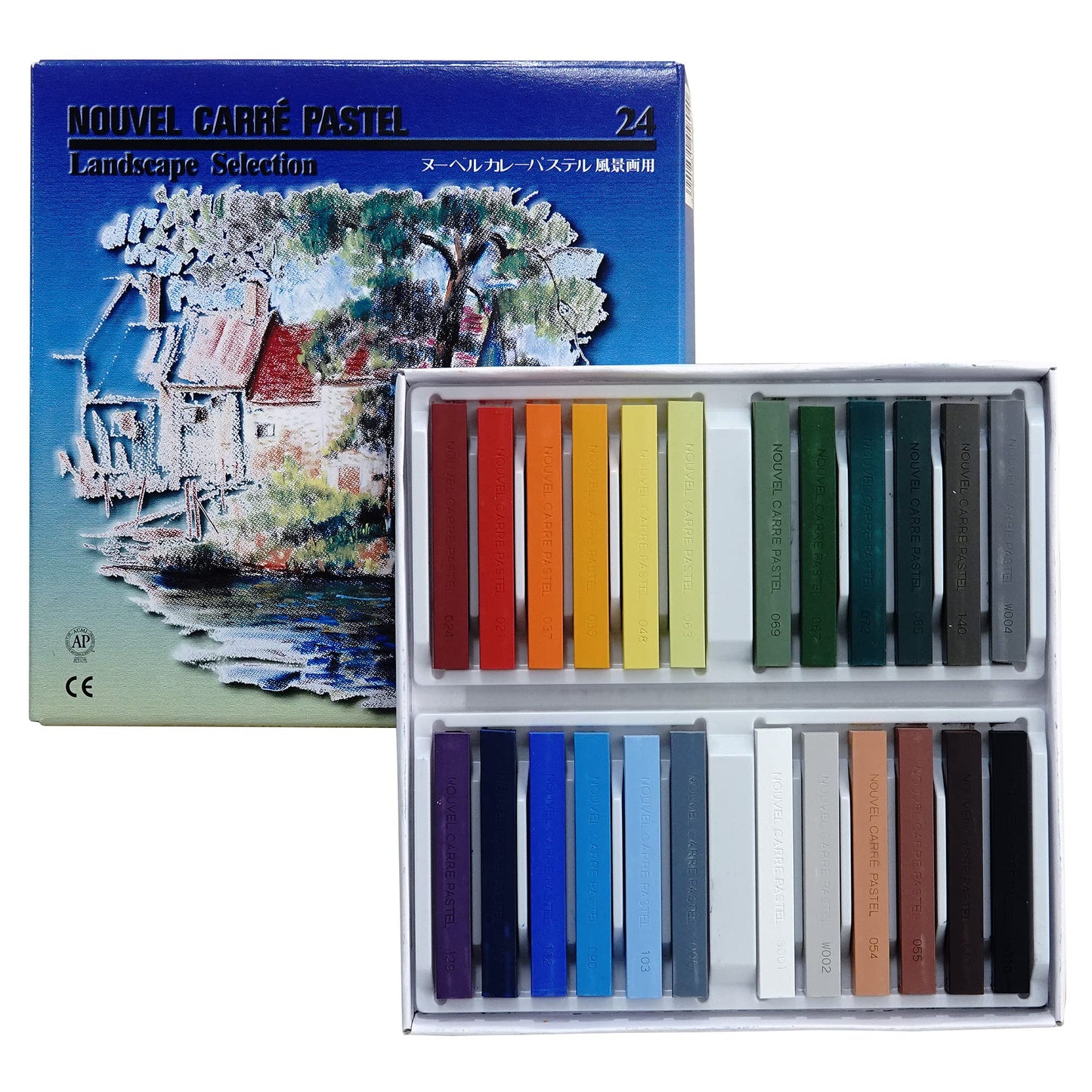 ターレンスジャパン(Talens Japan) Nouvel 458041 Curry Pastel for Landscape Painting, Set of 24 Colors