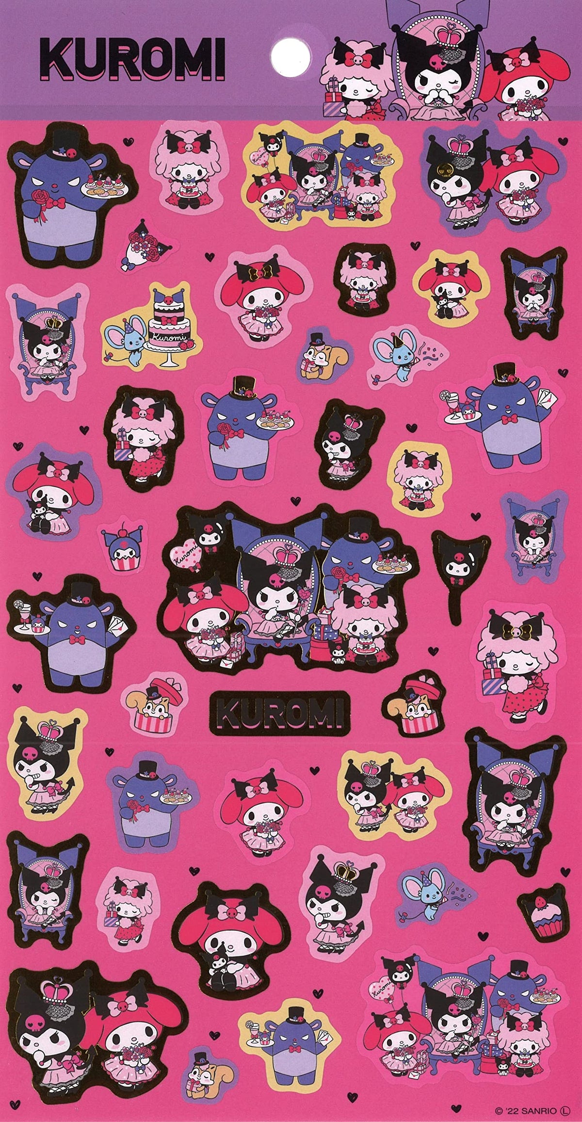 Pet Sticker Seal 1 Sheets 47 Pcs Decorative Scrapbooking Supplies Stationery (K/U Queen Party)