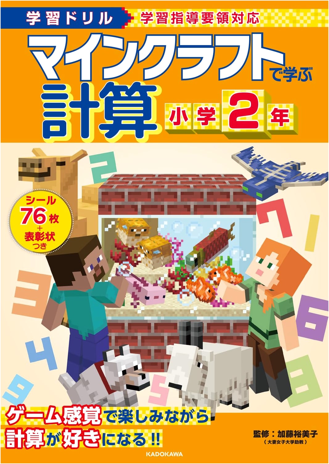 Learn Math with Minecraft: 2nd Grade Calculation Workbook