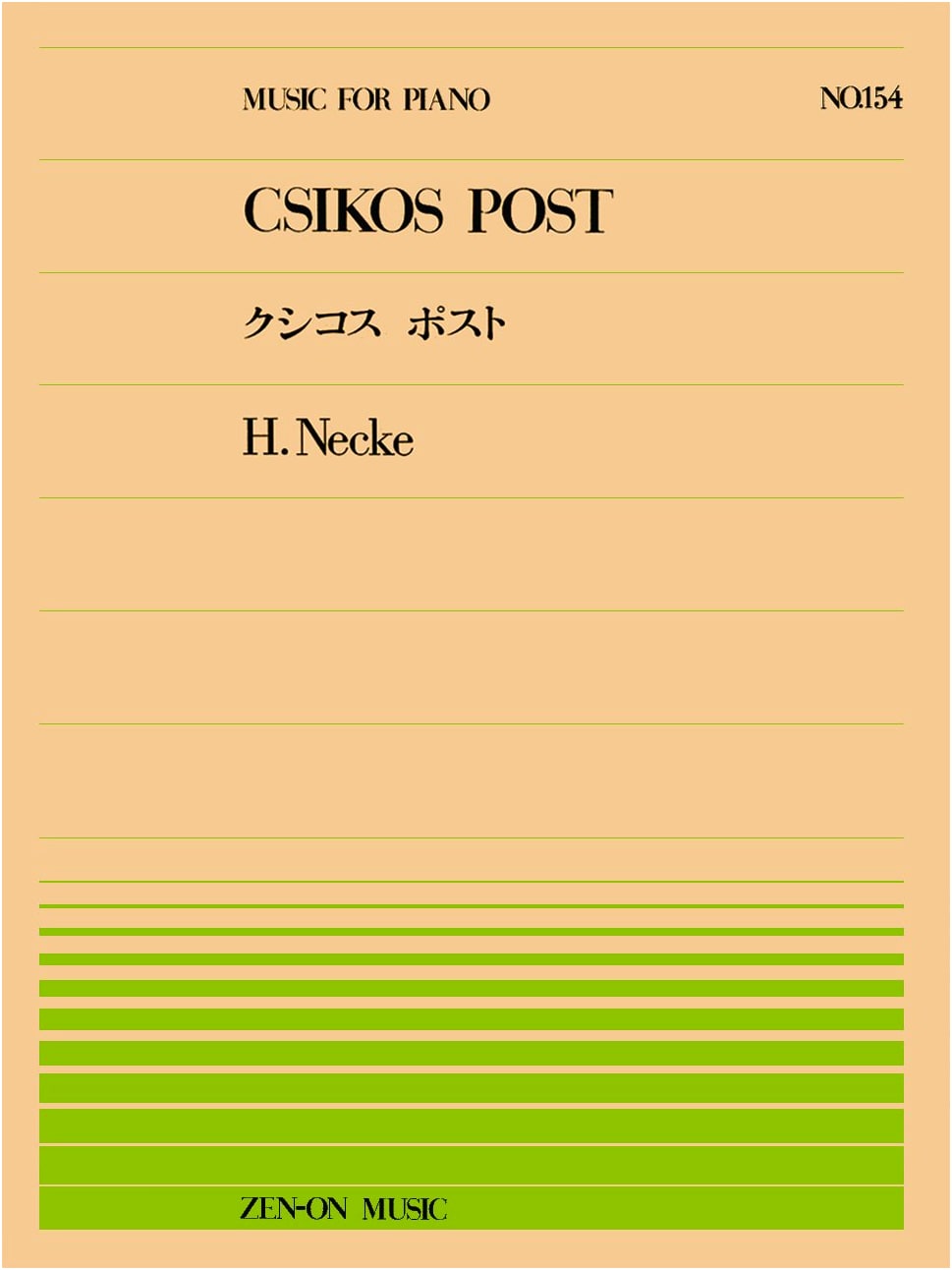 Czikos Post (Csikos Post) Op. 154 by Hermann Necke - Piano Solo